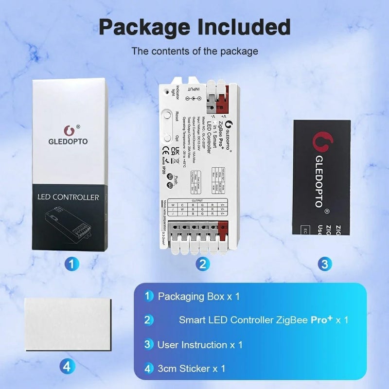 protium 5in1 Zigbee LED Controller for Single Color, CCT, RGB, RGBW and RGB+CCT Strips - Image 2