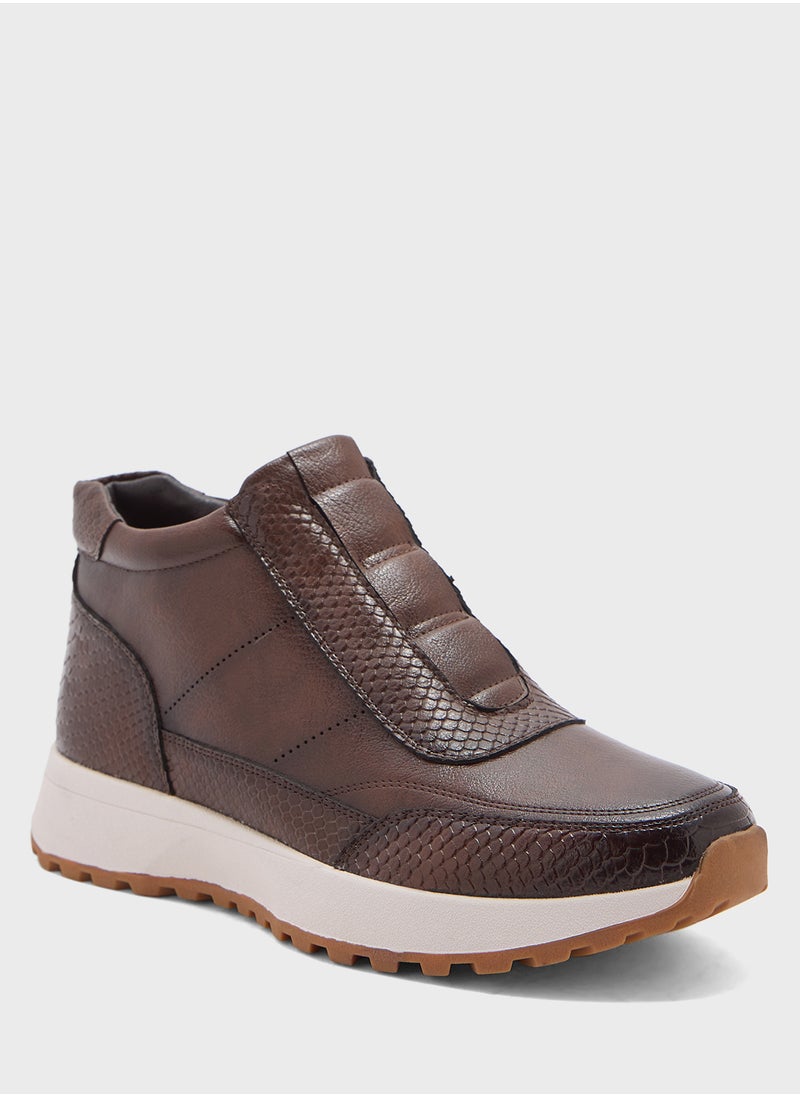 Robert Wood - Smart Casual High Top Sneakers - Image 1