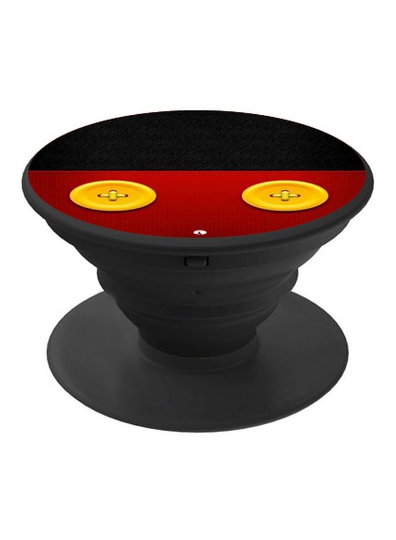 RKN Printed Pop Socket Phone Grip Black/Red/Yellow - Image 2