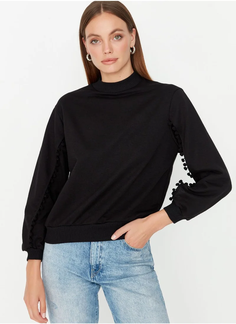 trendyol Crew Neck Knitted Sweatshirt