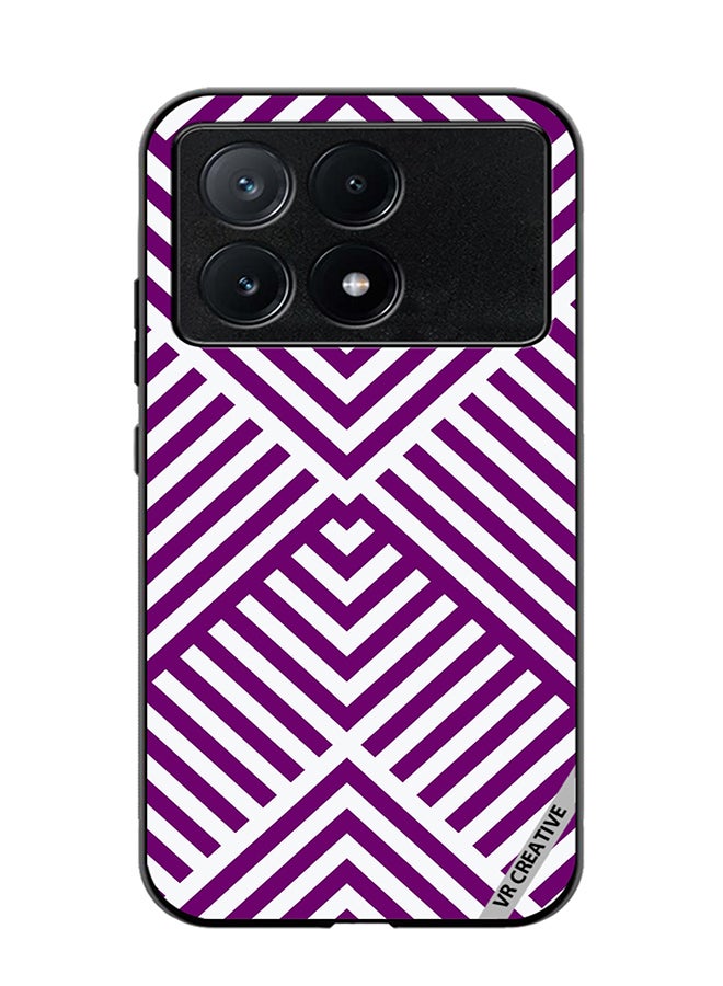 VR CREATIVE Protective Case Cover For Xiaomi Poco X6 Pro Strips Design Multicolour - Image 1