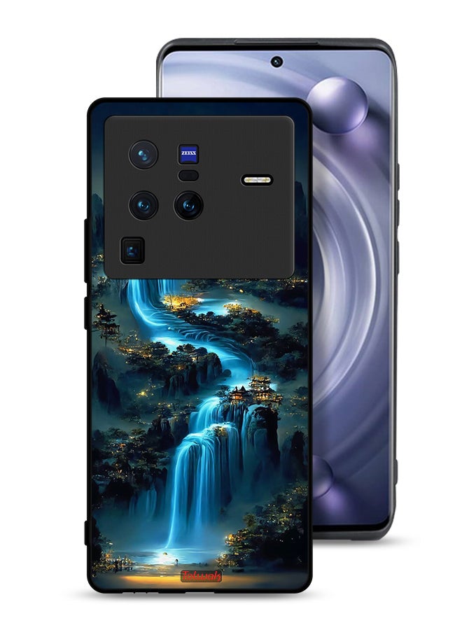 Tolwak Vivo X80 Pro Protective Case Cover Waterfall Art - Image 1