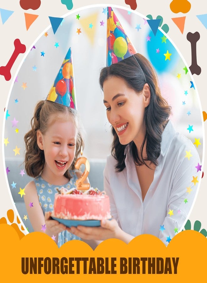 ميتلي شموع على شكل مخلب كلب برتقالية من إم تي لي، زينة كعكة عيد ميلاد برتقالية، زينة كب كيك برتقالية، شمعة على شكل مخلب كلب، زينة كعكة عيد ميلاد للأولاد والبنات (2) - Image 5