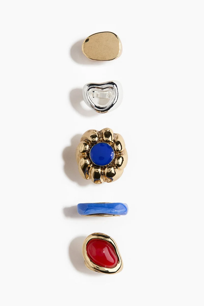 H&M 5-pack statement rings