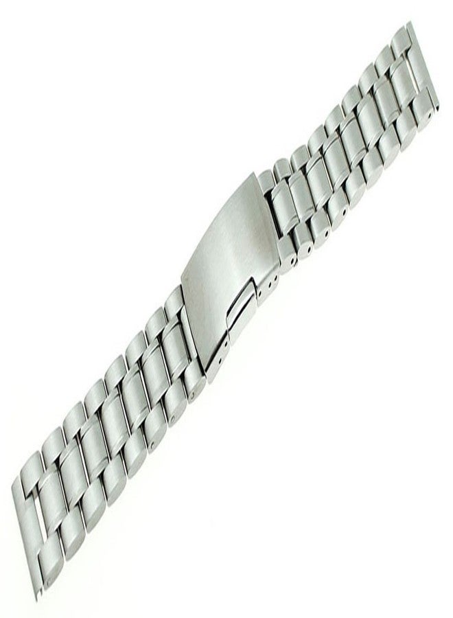 RECHERE Stainless Steel Bracelet Watch Band Strap Straight End Solid Links 4 Color 18mm Silver - Image 2