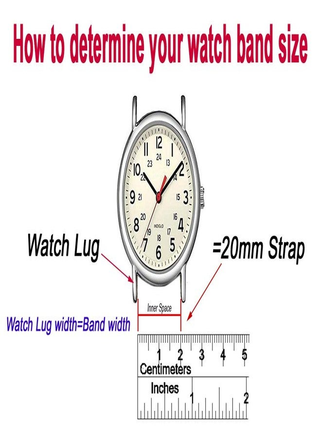 RECHERE Stainless Steel Bracelet Watch Band Strap Straight End Solid Links 4 Color 18mm Silver - Image 3