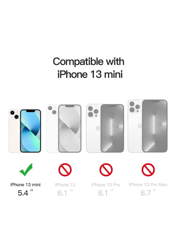 Clear Case for iPhone 13 Mini - Drop Protection, Scratch Resistant, Anti-Yellowing with Dual Layer Protection, Slim and Clear Design - Image 2