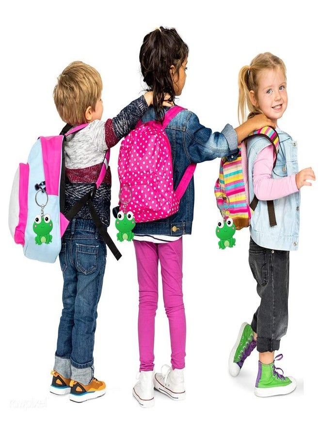 iMagitek 24 Pcs Cute Frog Keychains, Kawaii Frogs Backpack Keyrings, Frog Gift Keychains for Boys Girls - Image 3