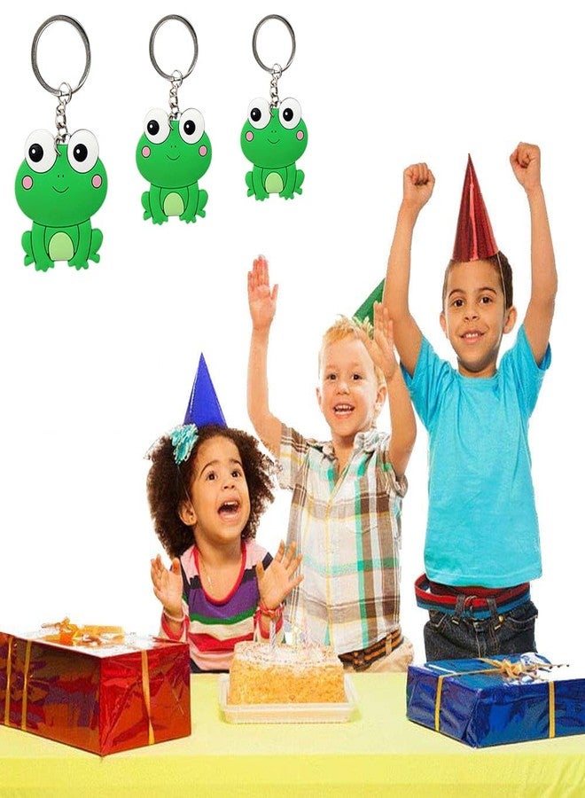 iMagitek 24 Pcs Cute Frog Keychains, Kawaii Frogs Backpack Keyrings, Frog Gift Keychains for Boys Girls - Image 4