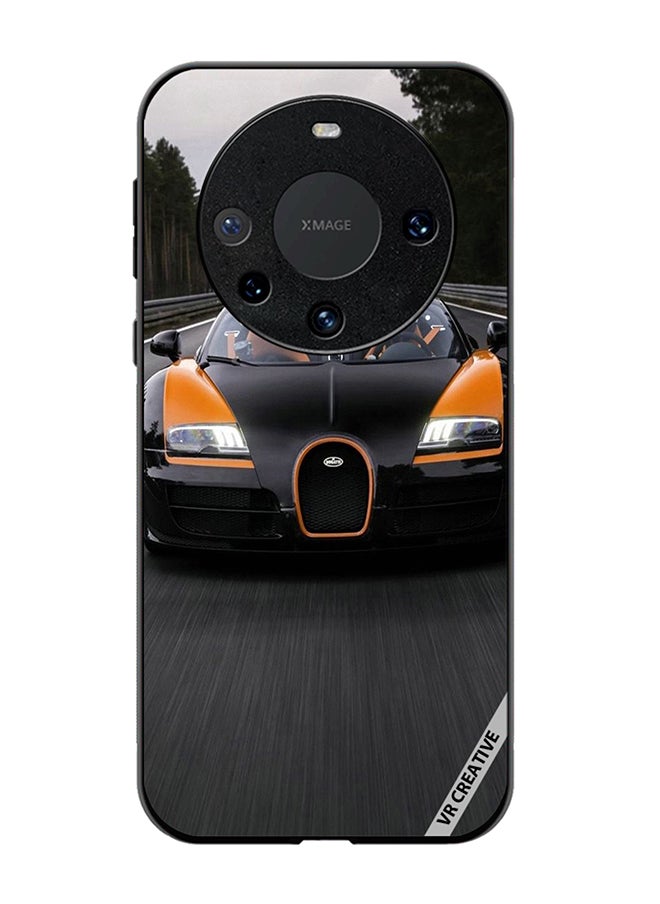 VR CREATIVE غطاء حماية لهاتف هواوي ميت 60 برو تصميم Bugatti Chiron متعدد الألوان  - Image 1
