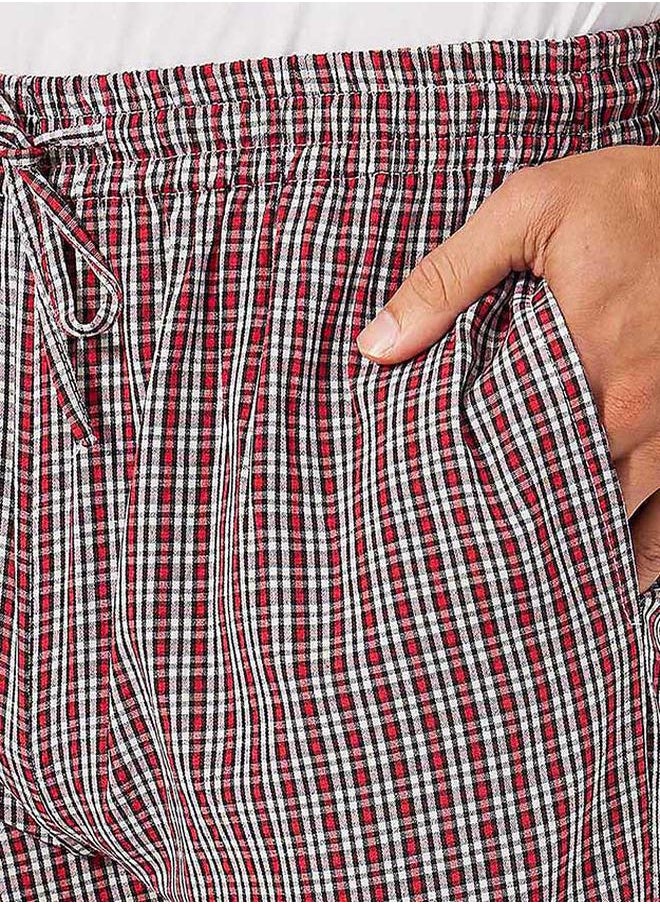 Styli Woven Check Straight  Pajama  - Image 3