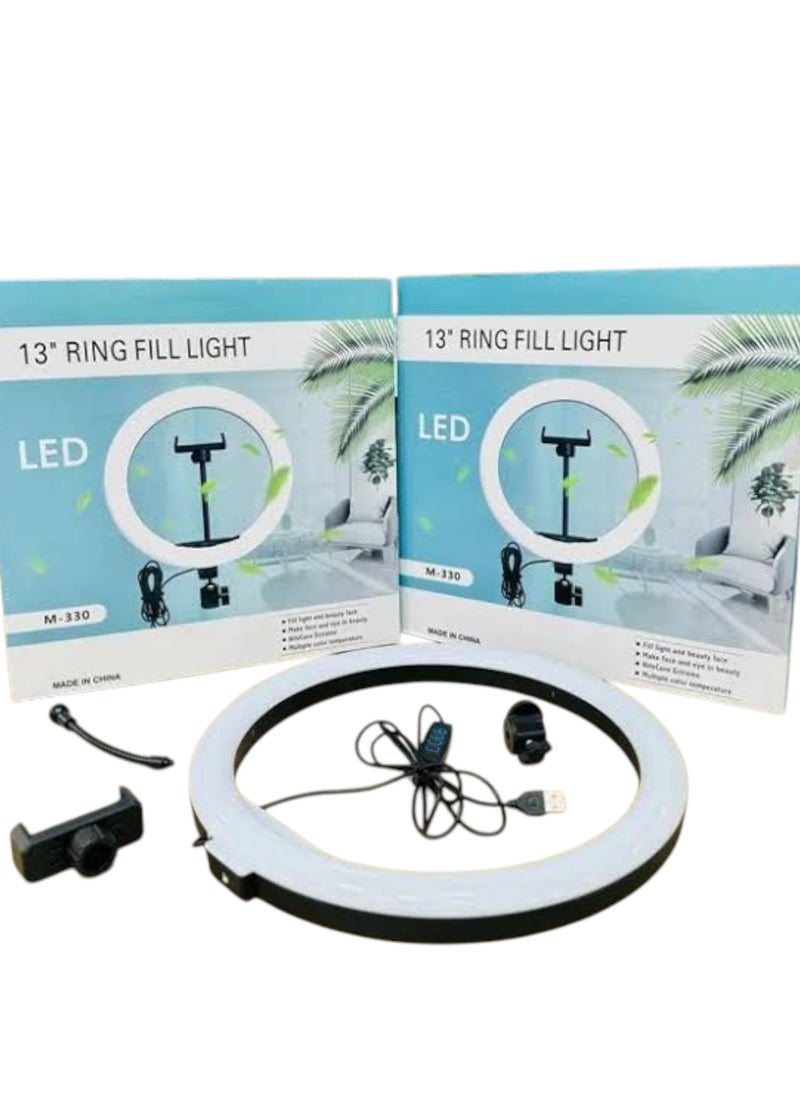 Generic 30cm LED Ring Light Dimmable Ring Light with Smartphone Holder  - Image 3