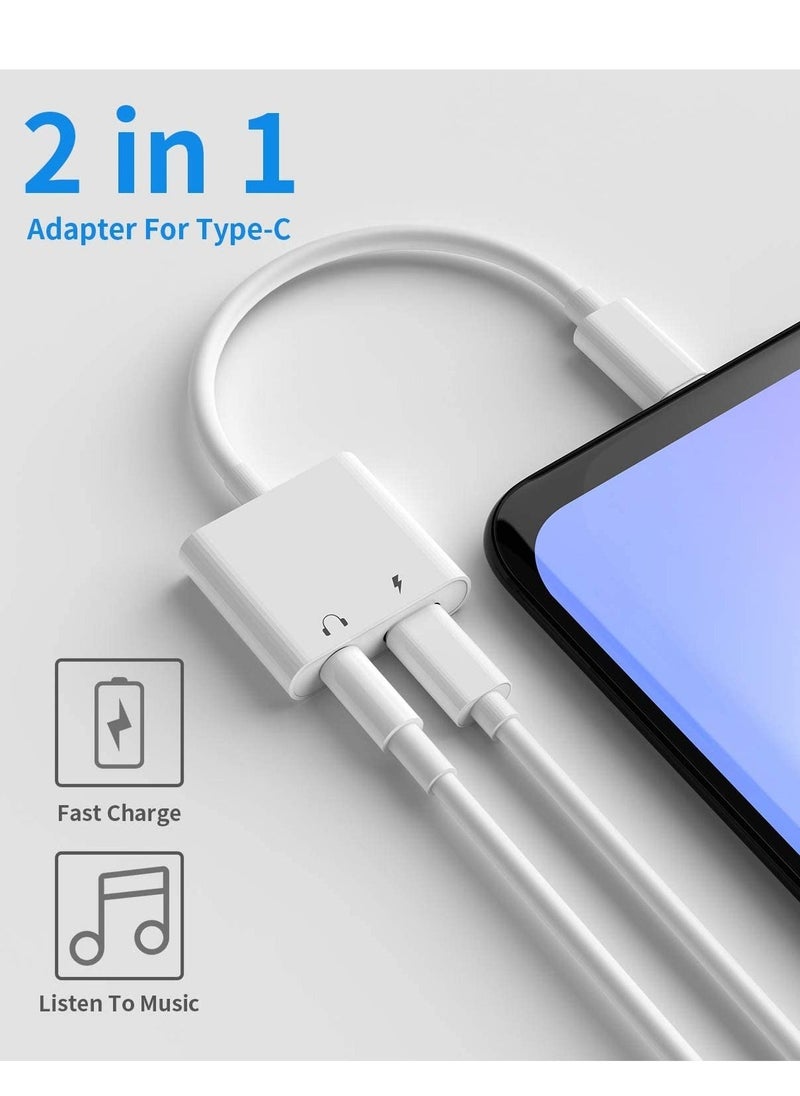 ELTRAZONE Fast Charging USB C to 3.5mm Headphone Adapter Aux Audio Type Charger Dongle Converter Jack for iPad Air4 Pro 2020 2019 2018 Samsung Galaxy S20 Ultra Z Flip Note S10 S9 Plus Compatible with Earphone - Image 3