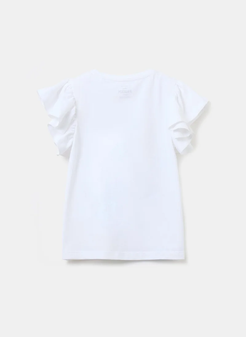 او في اس T-shirt with Elsa print and applications