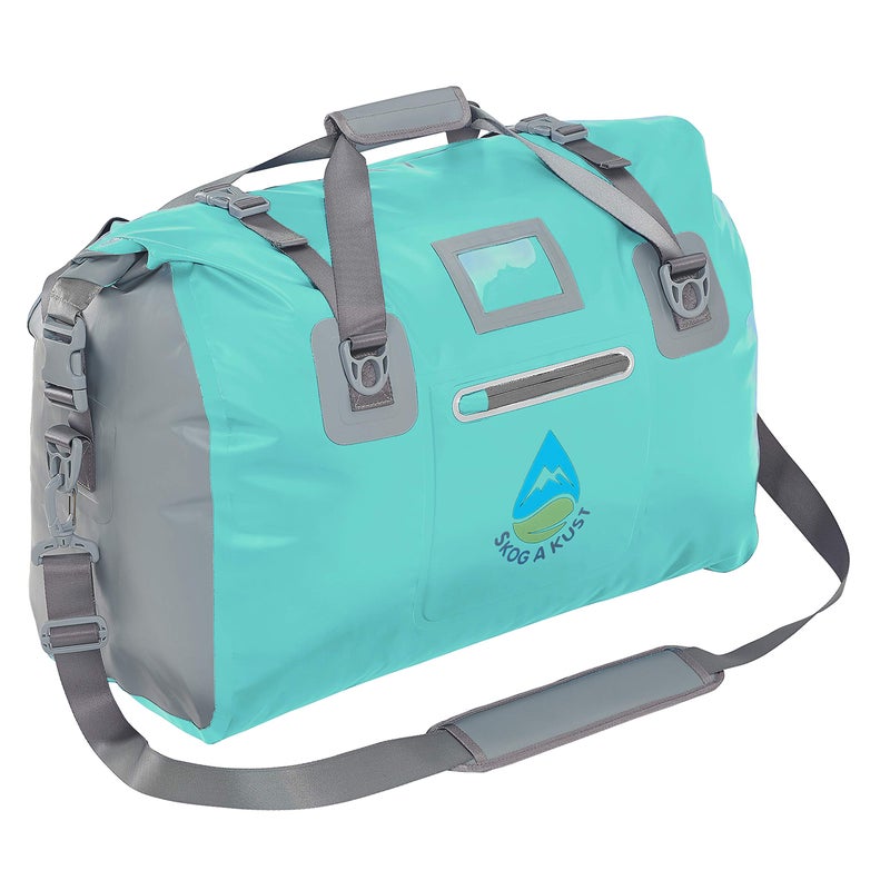 Skog Kust Duffelsak Heavy Duty Waterproof Duffel Gear Bag for Sports Travel More 40L Mint