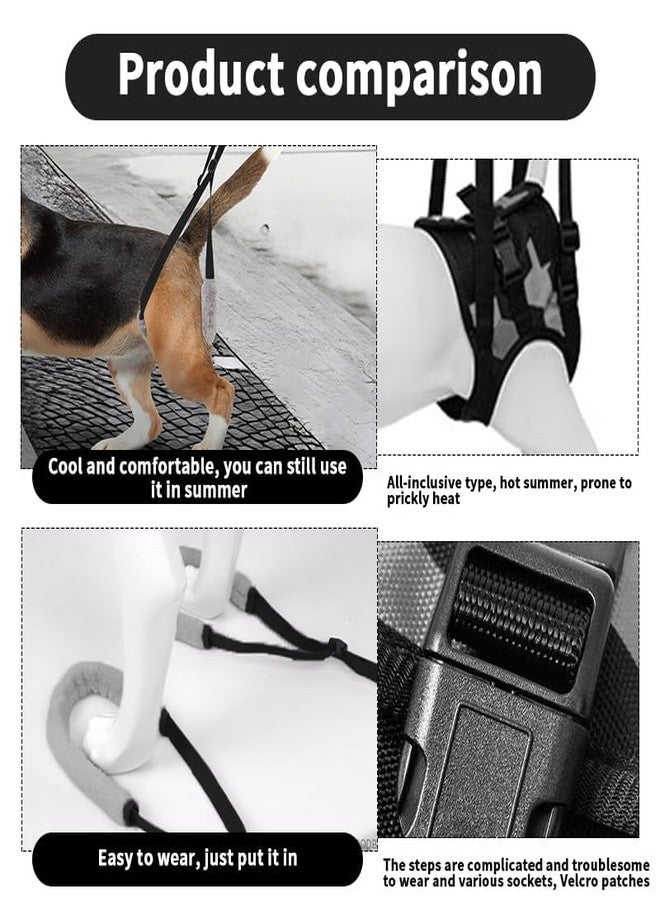 TARINI Dog Sling, Dog Lifting Harness, Adjustable Portable Dog Lifting Harness, Disability Dogs Rehabilitation Training Aid, Leg Support Sling for Injured Elderly Dogs Walking Assistant - Image 4