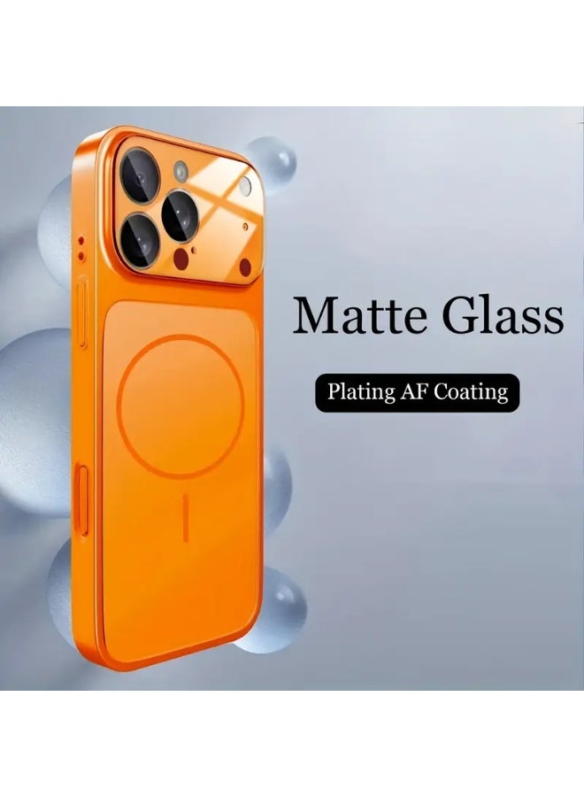 جراب ايفون 14 برو أنيق يواكب الحداثة - برتقالي - Image 1