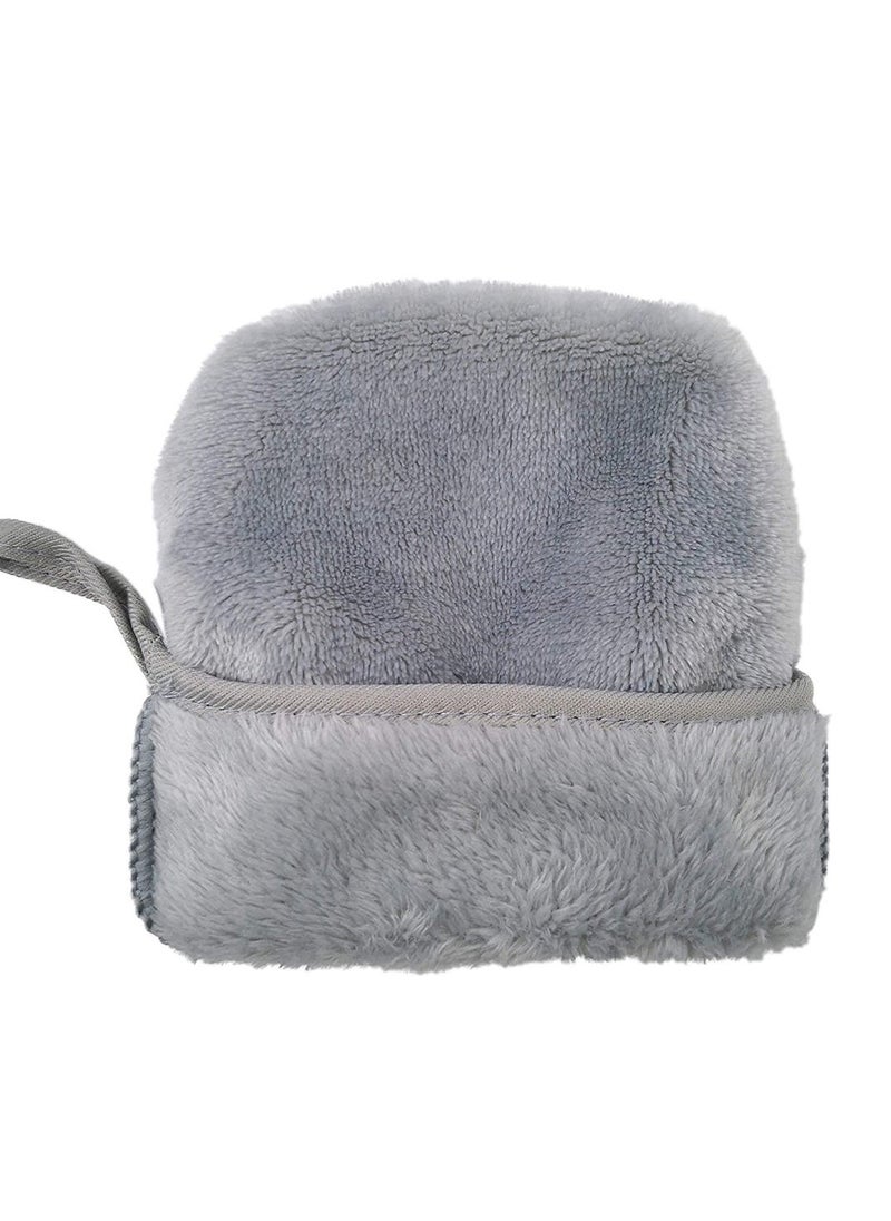 SYOSI - Soft Facial Mitts, Reusable Makeup Remover Glove, Soft Microfiber Face Deep Cleaning Pads, Flannel Body Wash Mitts, Bath Spa Cloth, Hypoallergenic Microfibre Face Cloth 2PCS Brand: Excefore - Image 1