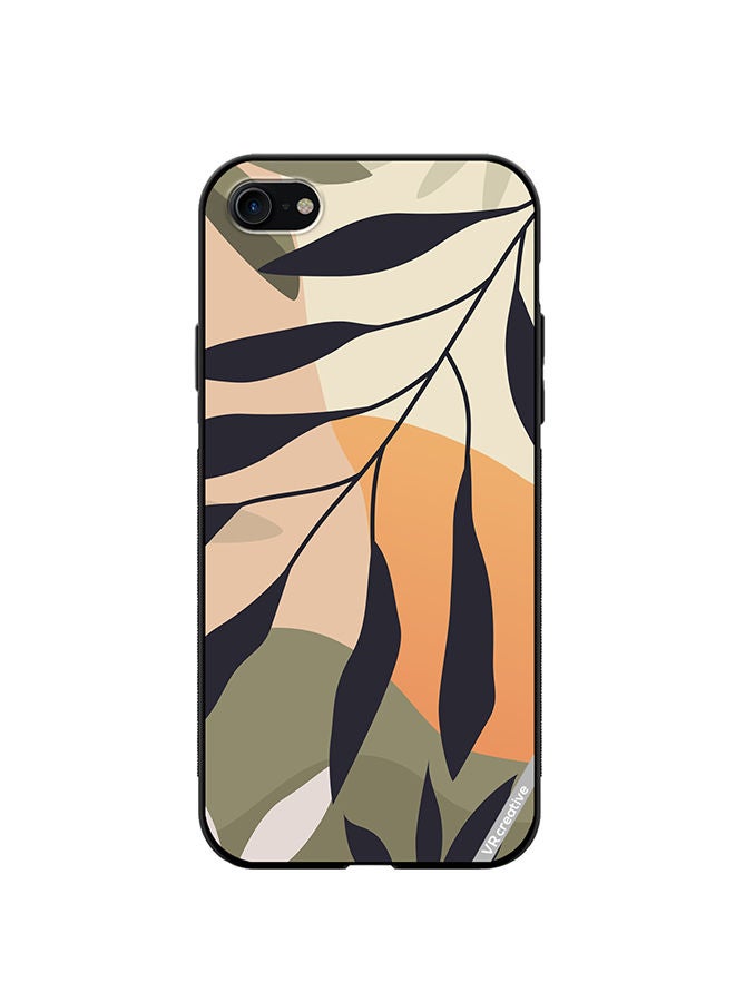 VR CREATIVE Protective Case Cover For Apple iPhone SE (2022) Leaf Tropical Design Multicolour - Image 1
