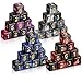 Poen 40 Pcs 16mm Dice Set Bulk 6 Sided Standard Colored Dices with Numbers D6 Polyhedral Games Dice for Board Games Parties Glitter Color - Image 2