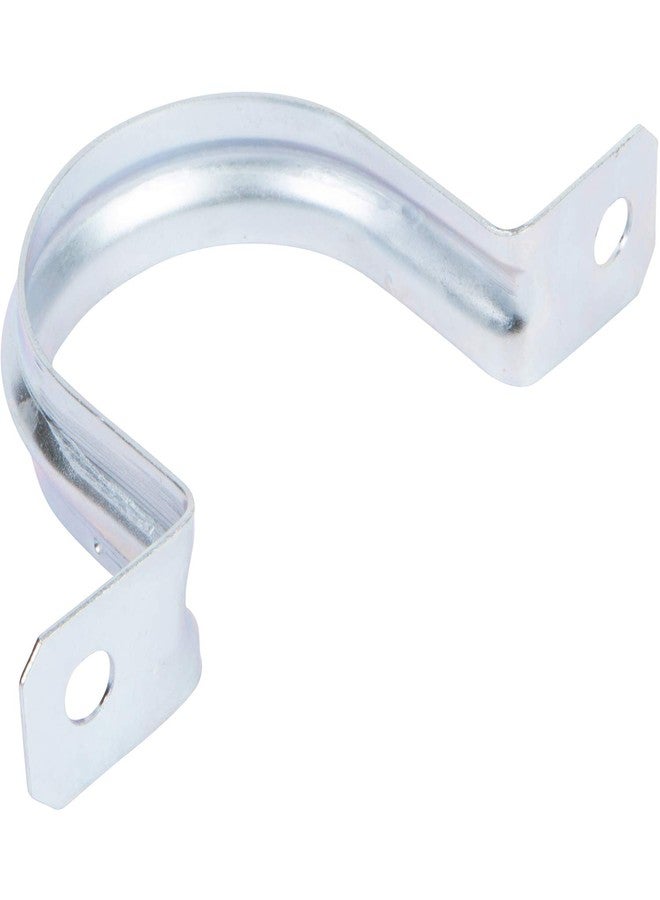 Morris Products Heavy Duty Rigid Pipe Strap - 2 Holes - 1-1/2 Inch - Secures Rigid, IMC Conduit - Zinc-Plated Steel - Reinforced Rib, Hole - Snap-On Installation - 10 Pieces - Image 4
