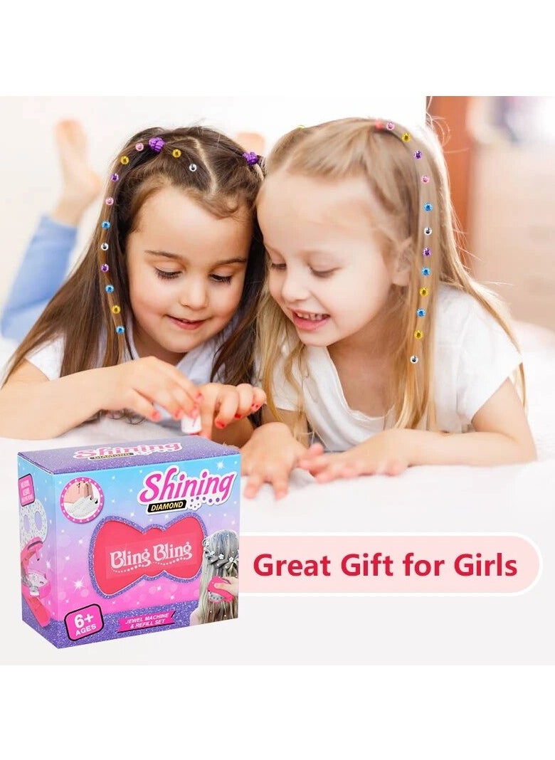 COOLBABY Hair Bedazzler Kit with 180 Hair Gems Kids Styling Hair Tool