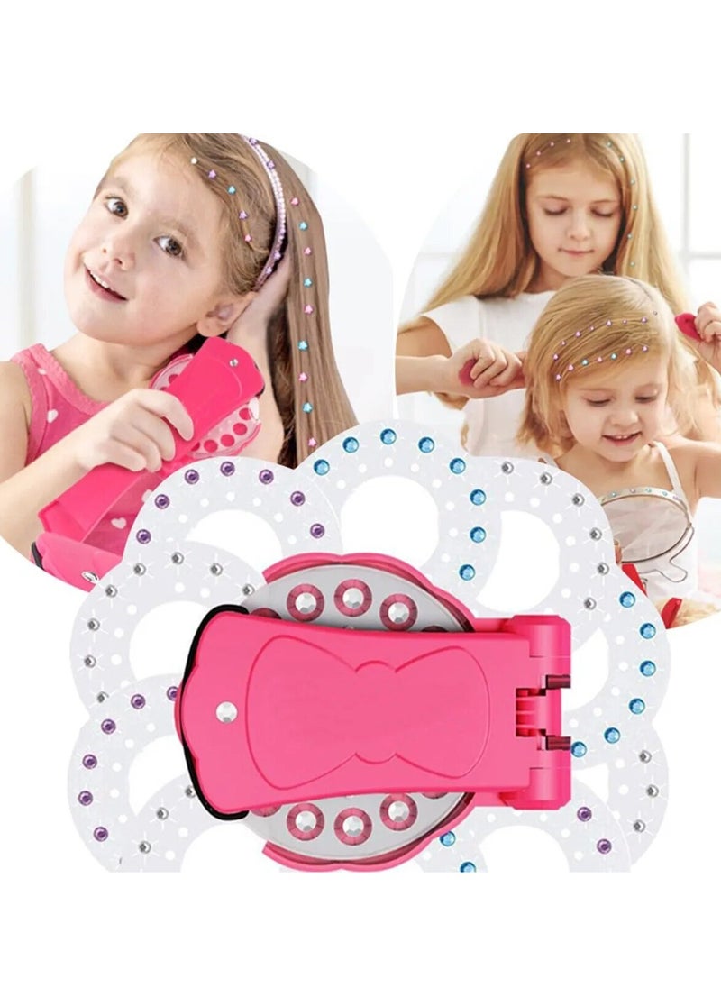 COOLBABY Hair Bedazzler Kit with 180 Hair Gems Kids Styling Hair Tool