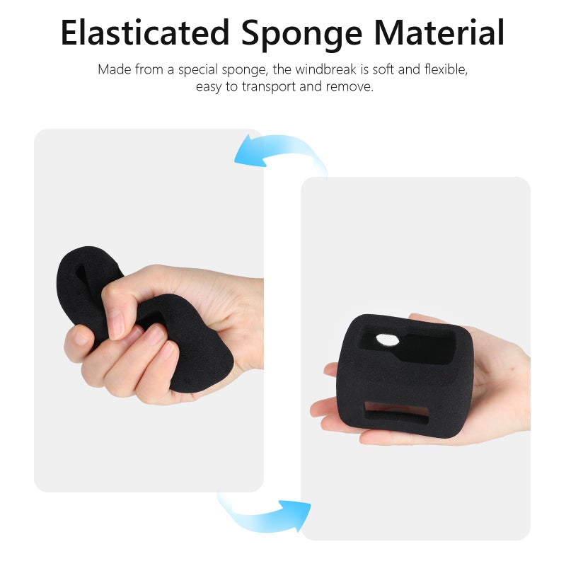 HSU Windslayer Cover for Insta360 Ace Pro Action Camera, Windslayer Cover Housing Frame Case, Video Noise Reduction Accessory (2 Pack) - Image 5