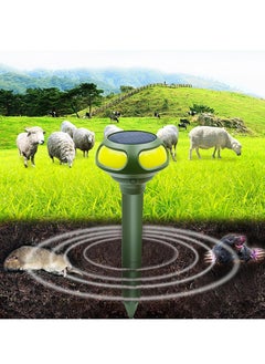 SYOSI 2 PCS Ultrasonic Mole Repellent 4 Modes Solar Powered Mole Repellent Outdoor Waterproof Animals Repellent for Get Rid of Mole Gopher Snakes Vole and Other Underground Pests for Yard Garden Lawn  - Image 3