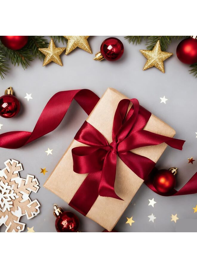 ribbon, pure polyester fabric ribbon, suitable for making roses, gift packaging, wedding decorations, crafts, bows (red) - Image 3