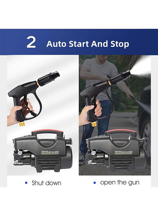 ويمارت مضخه غسيل سياره,مضخة ماء ضغط عالي,غسالة الضغط الكهربائية من ويمارت 3500 رطل لكل بوصة مربعة، مدفع مياه قابل للفصل، غسالات الضغط الكهربائية لتنظيف السيارات والأسوار وحمام السباحة - Image 3