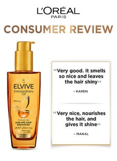 loreal paris Elvive Extraordinary Oil for Dry Hair Transparent 100ml  - Image 4