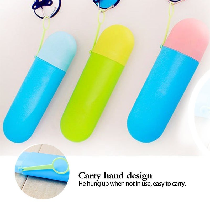 Glive's Travel Bathroom Toothbrush Holder Tube Cover Case Toothbrush Cap Lid Box (2) - Image 3