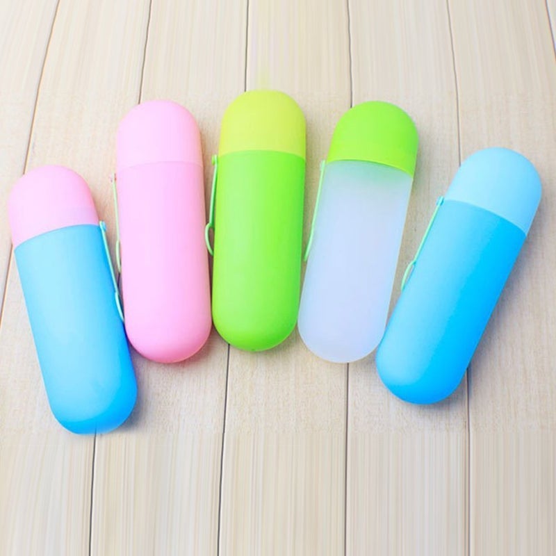 Glive's Travel Bathroom Toothbrush Holder Tube Cover Case Toothbrush Cap Lid Box (2) - Image 5