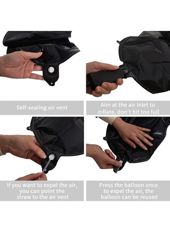 TONIFUL 40 Inch Race Car 3rd Birthday Balloons Racetrack Number 3 Black Balloons Wheel Tire Balloons Black White Checkered Balloons Star Balloons Boys Car Themed Birthday Party Decor - Image 3