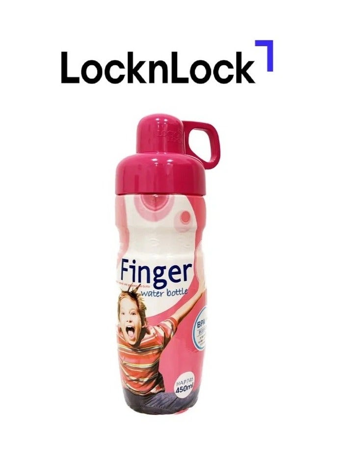 LOCK & LOCK LocknLock 450ml Water Bottle - Pink, Compact, Airtight, and Durable for Sports and Daily Use - Image 1