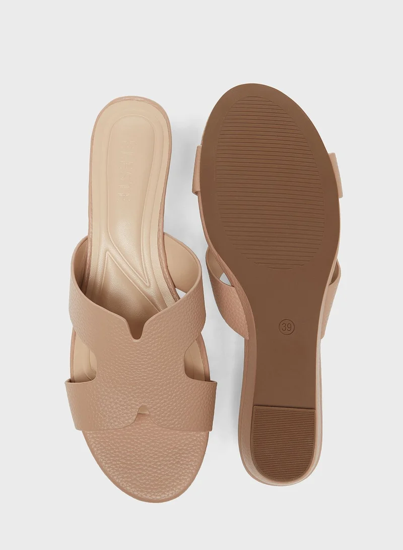 Celeste One Strap Wedge Sandals