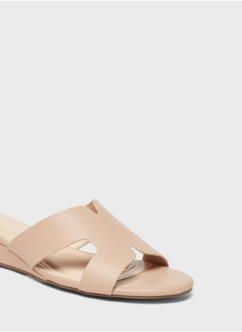 Celeste - One Strap Wedge Sandals - Image 1