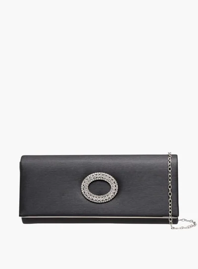 Flora Bella By Shoexpress Women Embellished Clutch with Button Closure and Chain Strap