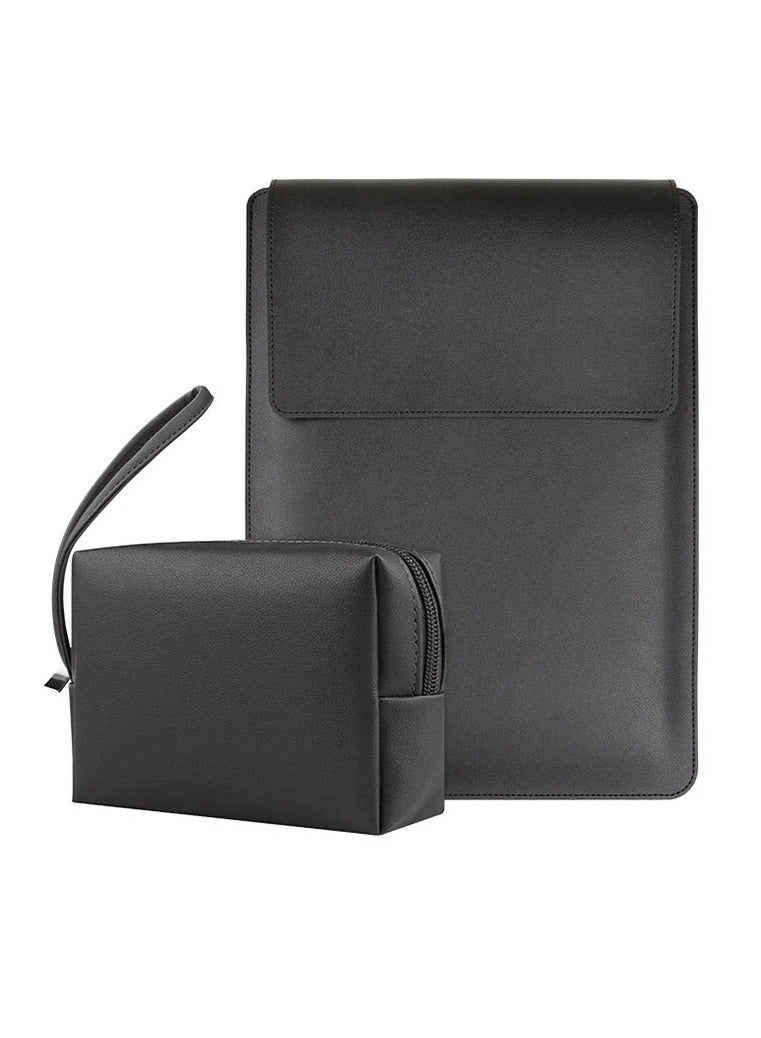 Captaintech 13-14 Inch black Laptop Sleeve for Women and Men MacBook Air 13 Inch Case Cute Computer Sleeve Carrying Case Laptop Bag/Asus/Dell/HP 14 Inch Laptop Cover - Image 1