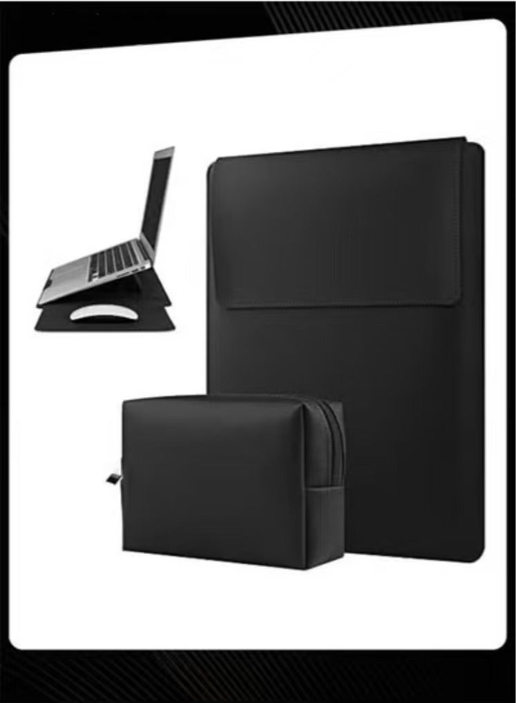 Captaintech 13-14 Inch black Laptop Sleeve for Women and Men MacBook Air 13 Inch Case Cute Computer Sleeve Carrying Case Laptop Bag/Asus/Dell/HP 14 Inch Laptop Cover - Image 2