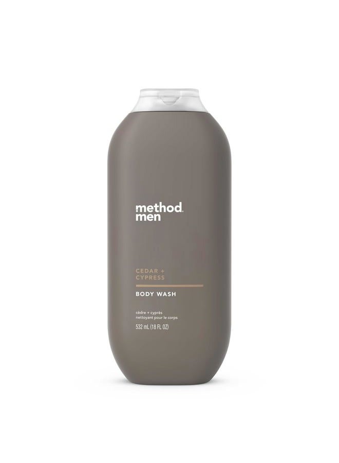 Method Men Body Wash, Cedar + Cypress, Paraben and Phthalate Free, 18 fl oz (Pack of 1) - Image 1