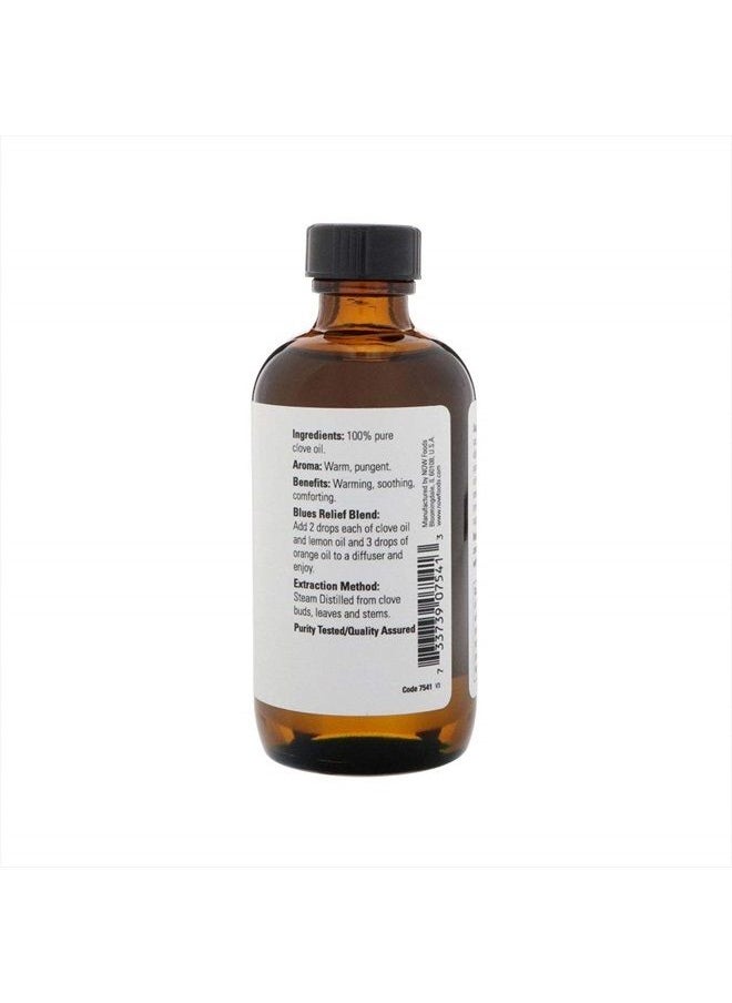 now Essential Oils, Clove Oil, Balancing Aromatherapy Scent, Steam Distilled, 100% Pure, Vegan, Child Resistant Cap, 4-Ounce  - Image 2