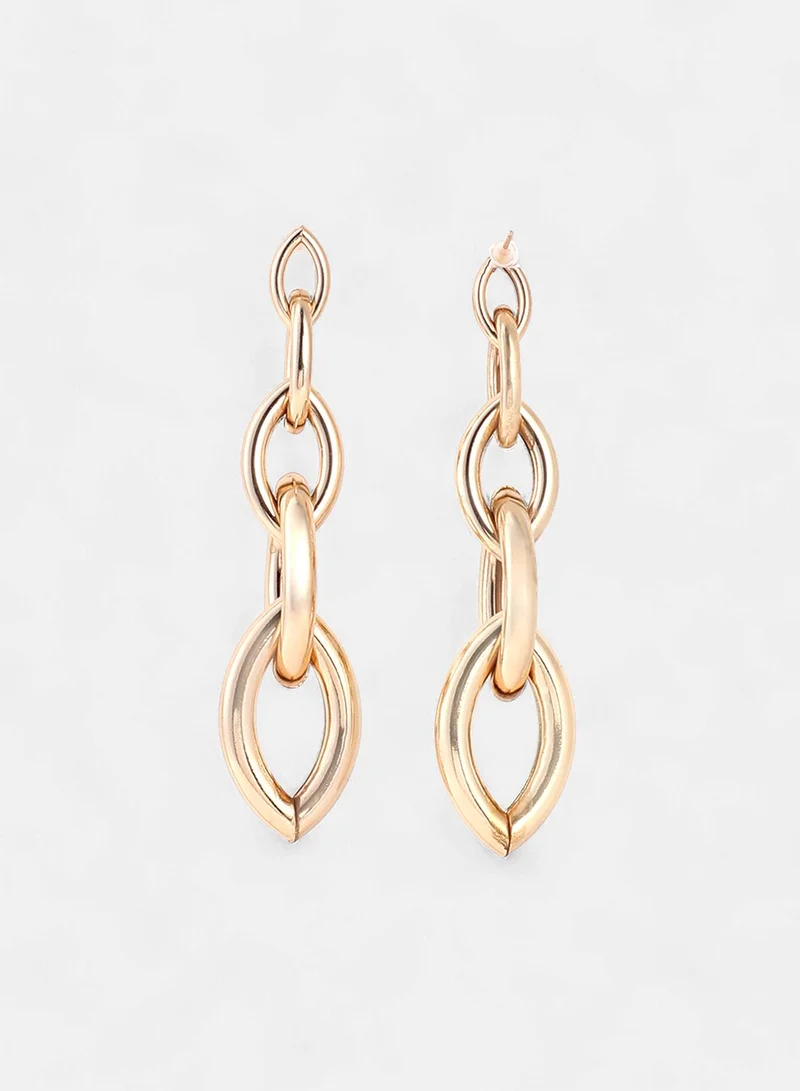 SOHI Marquise Link Contemporary Artificial Drop Earring Jewellery