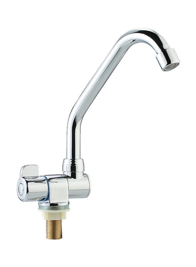 NIBEMINENT Foldable Single Handle Faucet Silver 33x7.5x17.3centimeter  - Image 1