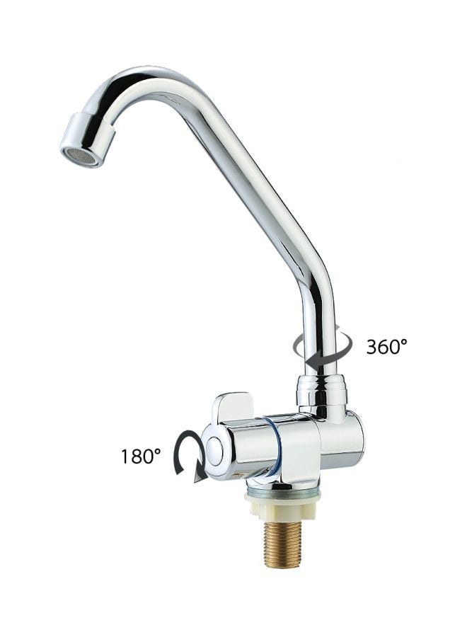 NIBEMINENT Foldable Single Handle Faucet Silver 33x7.5x17.3centimeter  - Image 3