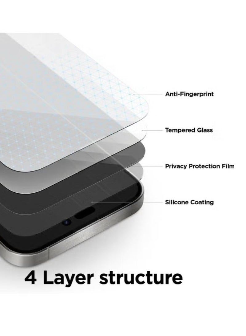 Privacy Screen Protector for iPhone 13 Mini  – Anti-Static   Ceramic Film Tempered with ESD Privacy, 9H Hardness, Anti-Peep, Dust-Proof, Super Smooth Touch - Image 3