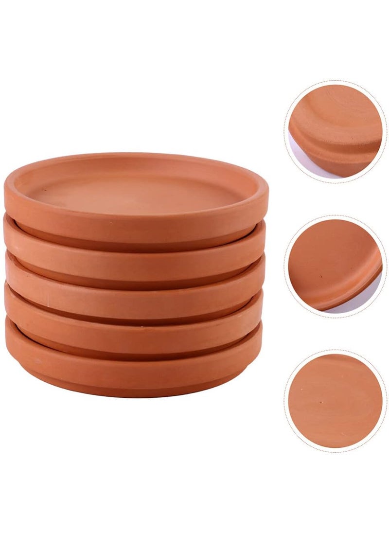 Healeved 5PCS Terracotta Plant Saucer 3 inch for Indoors Plant Pot Saucers Round Planter Saucers Flower Pot Tray Saucers Terracotta Saucers for Potted Plants  - Image 4
