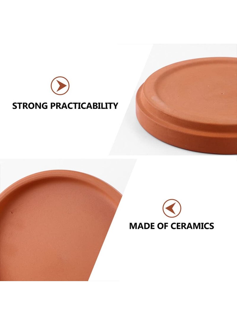 Healeved 5PCS Terracotta Plant Saucer 3 inch for Indoors Plant Pot Saucers Round Planter Saucers Flower Pot Tray Saucers Terracotta Saucers for Potted Plants  - Image 5