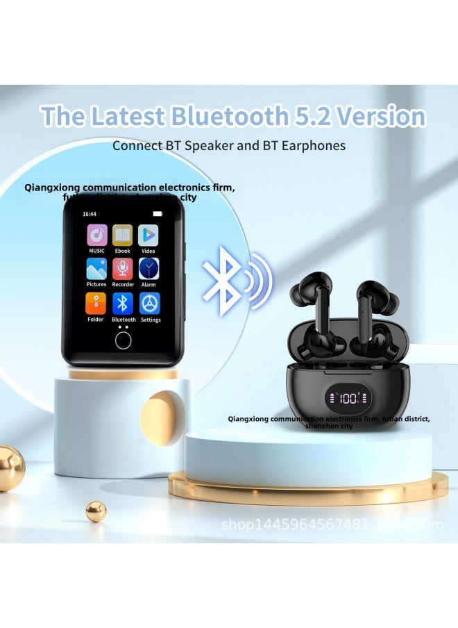 Generic Edition Metal Mp4 Player Bluetooth Touch Screen Student Mp3 Walkman Lossless Music Player External-Body Color:Black 2.0inch [chinese Version]-Memory Capacity:Built-in 16gb + 64g Card Bluetooth Version Touch Screen With Charging Cable + Packaging Box  - Image 4